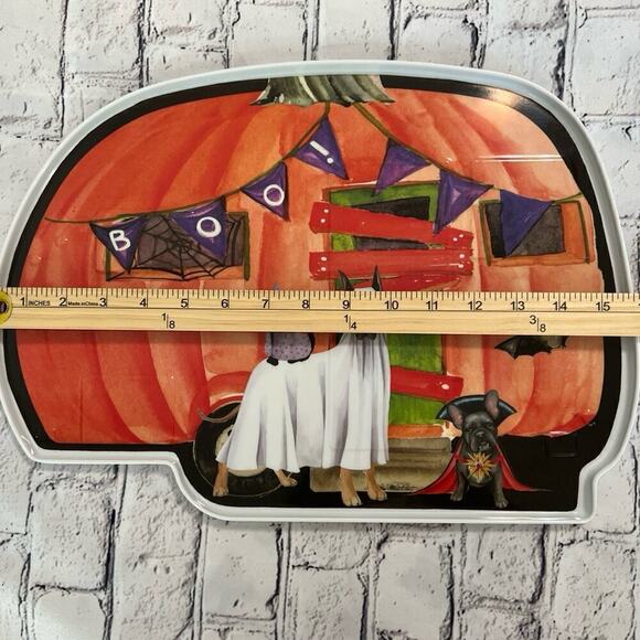 Kensie Home Halloween Camper Dogs Cat‎ Bat Platter Tray - Picture 5 of 6